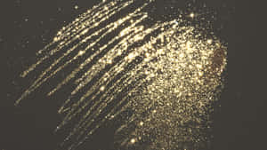 Desaturated Black And Gold Glitter Wallpaper