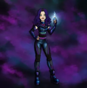 Descendants 3 Mal Cartoon Art Wallpaper