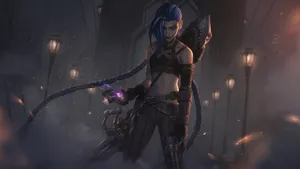 Desktop 4k Lol Arcane Jinx Wallpaper