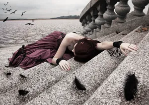 Desolated Emo Girl Wallpaper
