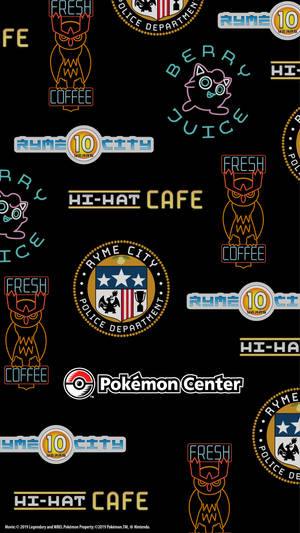Detective Pikachu Digital Pokémon Center Wallpaper