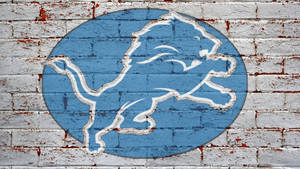 Detroit Lions Bricks Logo Wallpaper