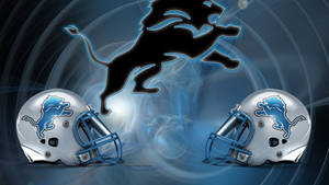 Detroit Lions Headgears Logo Wallpaper