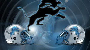 Detroit Lions Headgears Logo Wallpaper
