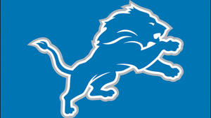 Detroit Lions Sky Blue Logo Wallpaper