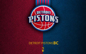 Detroit Pistons Textured Logo Wallpaper