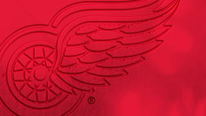 Detroit Red Wings Engraved Logo Wallpaper