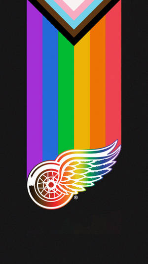 Detroit Red Wings Lgbtq Pride Support Wallpaper