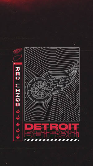 Detroit Red Wings Logo Art Wallpaper