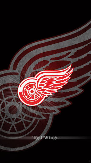 Detroit Red Wings Logo Overlay Wallpaper
