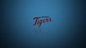Detroit Tigers Logo In Blue Wallpaper