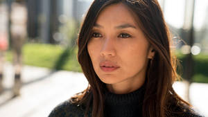 Devastated Gemma Chan Stare Wallpaper