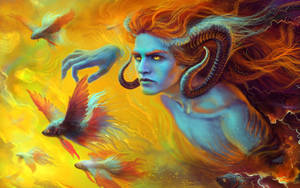 Devil Horns Aqua Man Wallpaper