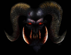 Devil Horns In Monster Face Wallpaper