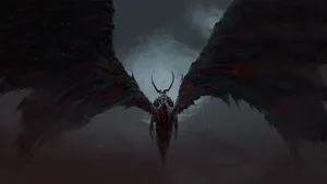 Devil With Outstretched Wings Wallpaper