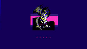 Devilman Crybaby In Dark Purple Wallpaper