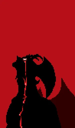 Devilman Crybaby Pixel Art Wallpaper