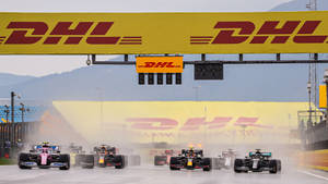 Dhl Formula One Racing Wallpaper