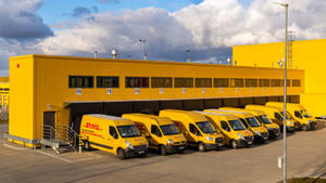 Dhl Van Parking Area Wallpaper