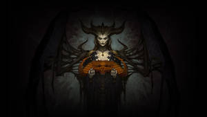 Diablo 4 Lilith Red Crown Wallpaper
