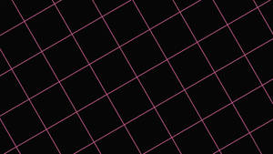 Diagonal Grid Black And Pink Aesthetic Wallpaper