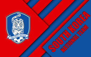 Diagonal Layout South Korea Football Wallpaper