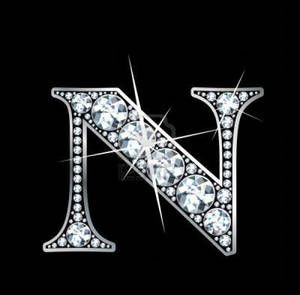 Diamond Letter N Graphic Wallpaper