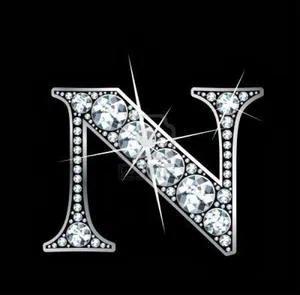 Diamond Letter N Graphic Wallpaper