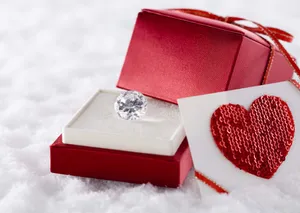 Diamond Red Box Heart Wallpaper