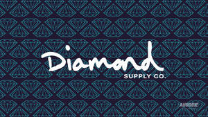 Diamond Supply Co Blue Pattern Wallpaper