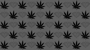Diamond Supply Co Gray Pattern Wallpaper