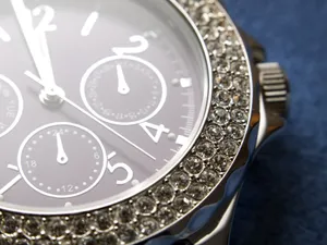 Diamonds On Watch Close-up Wallpaper