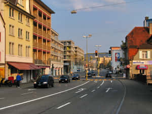 Dietikon City Street Scene Wallpaper