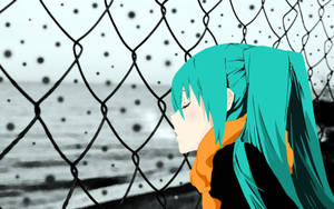 Digital Anime Sad Girl Wallpaper