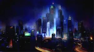 Digital Art Cityscape Wallpaper