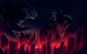 Digital Art Godzilla Vs Kong Wallpaper