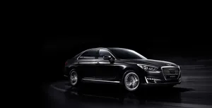 Digital Black Hyundai Genesis Wallpaper