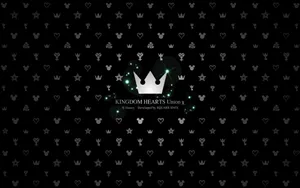 Digital Illustration With Kingdom Heart Logo Wallpaper