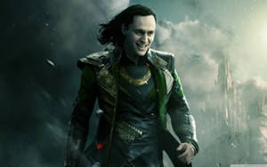 Digital Loki In Battleground Wallpaper