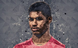 Digital Portrait Marcus Rashford Wallpaper