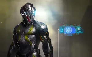 Digital Robot Cyber Art Wallpaper