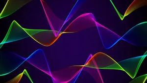 Digital Spectrum Wave Lines Wallpaper