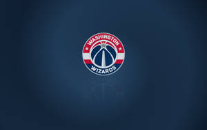 Digital Washington Wizards Emblem In Blue Wallpaper