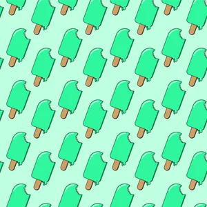 Digitally Illustrated Ice Cream On Stick Wallpaper