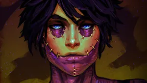 Digitally Painted Dabi Wallpaper