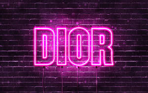Dior Neon Lights Wallpaper