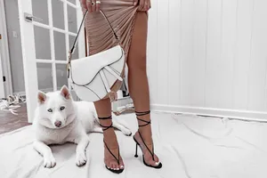 Dior White Saddle Bag Wallpaper