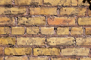 Dirty Yellow Brick Wallpaper