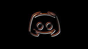 Discord Logo Dual Outline Wallpaper