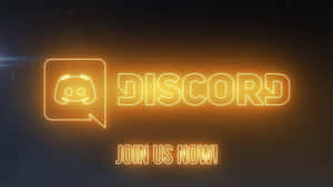 Discord Logo Join Us Now Wallpaper